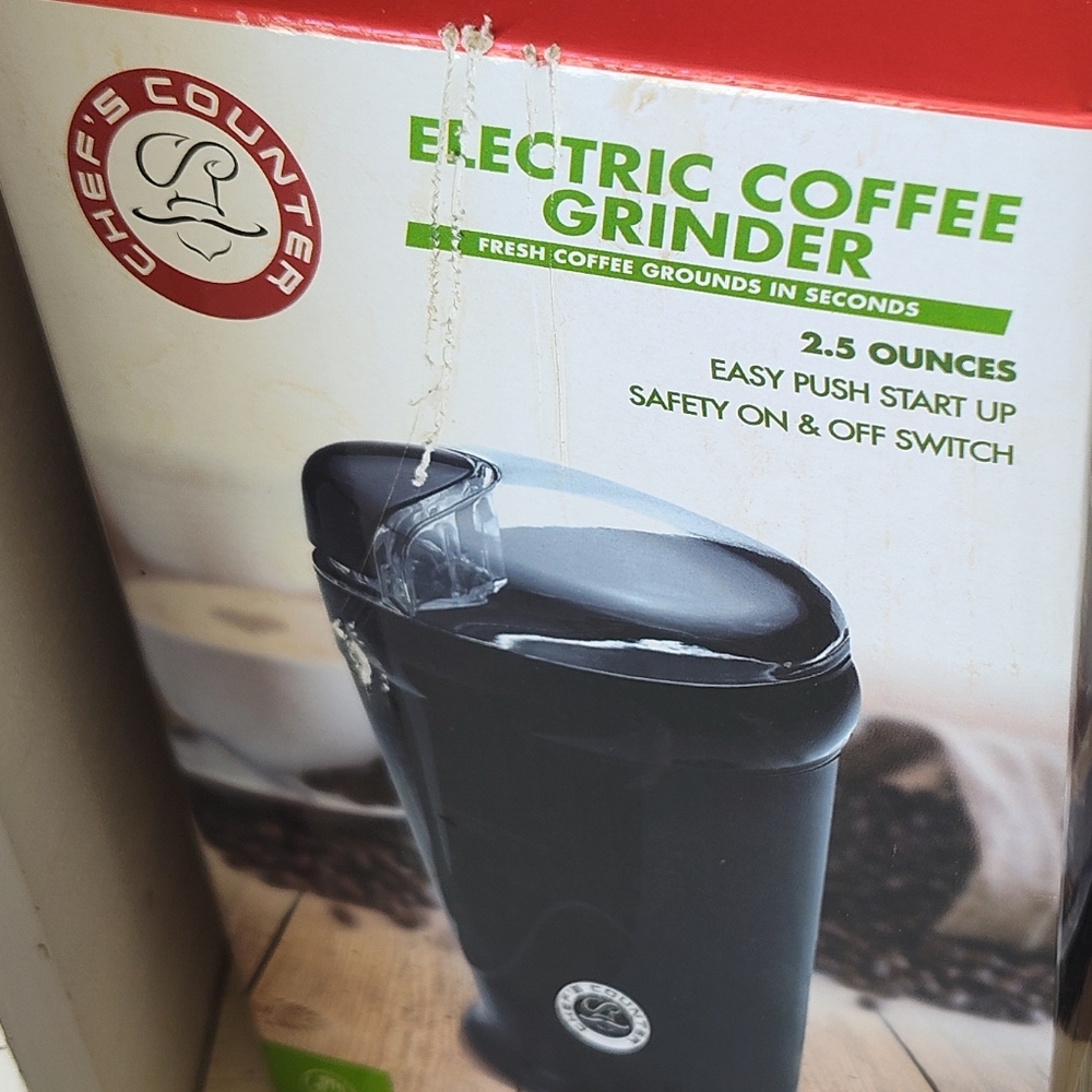 Black Electric Coffee Grinder